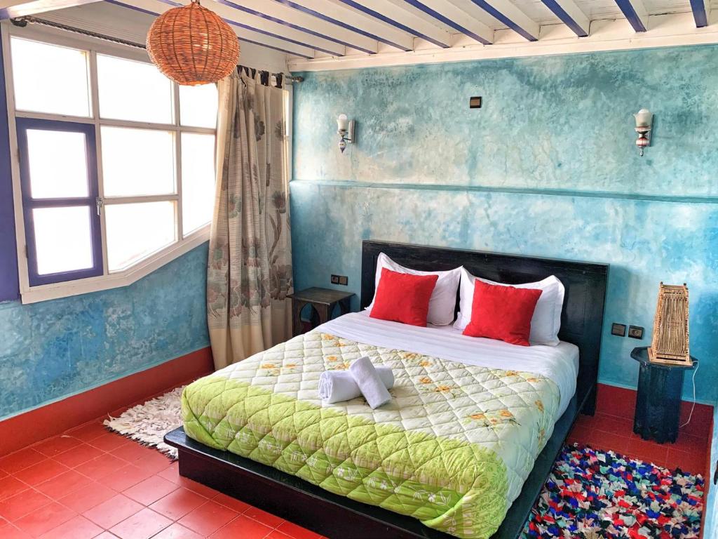Letto o letti in una camera di Riad Beldy