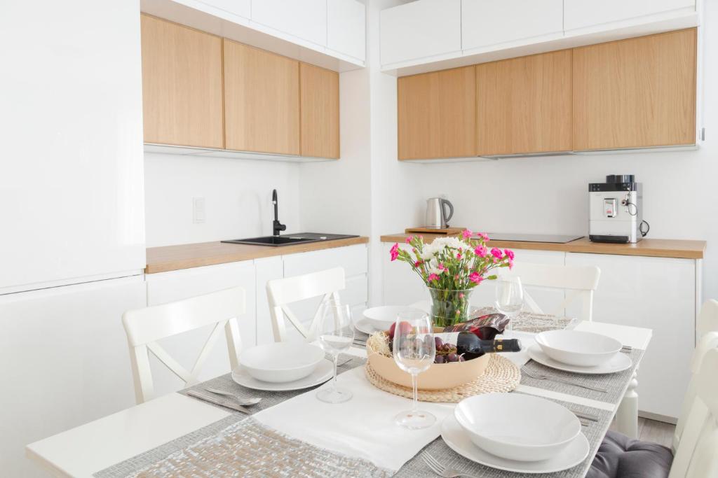 Kuchyňa alebo kuchynka v ubytovaní Apartament Balticus Deluxe