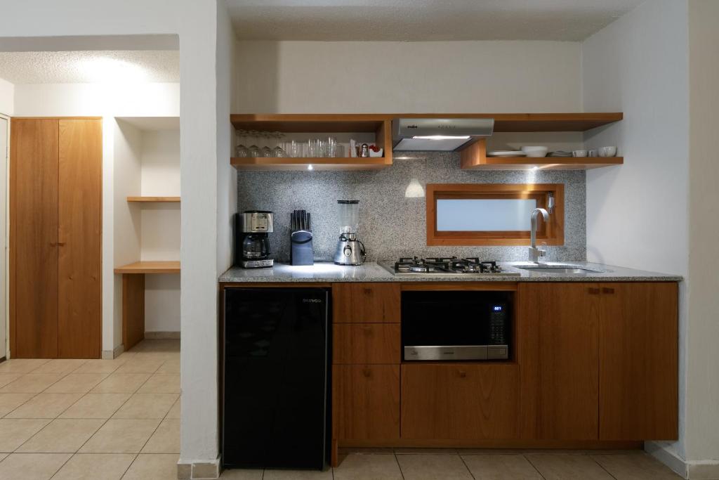 Köök või kööginurk majutusasutuses Apartamentos West End
