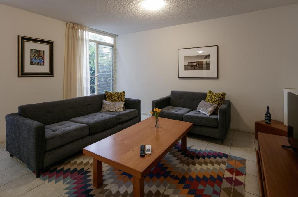 Istumisnurk majutusasutuses Apartamentos West End