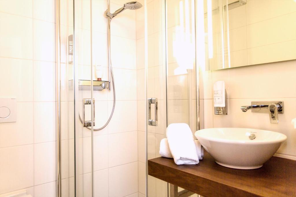 Koupelna v ubytování Hotel Kimmig