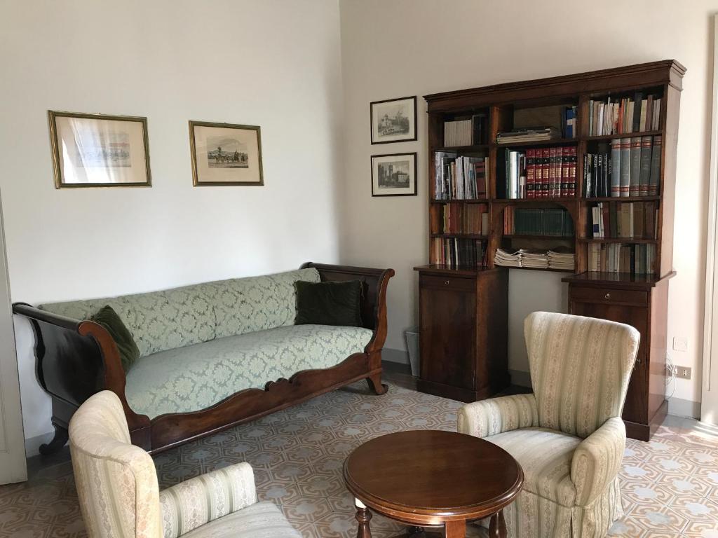 Posezení v ubytování B&B Corte Seguini