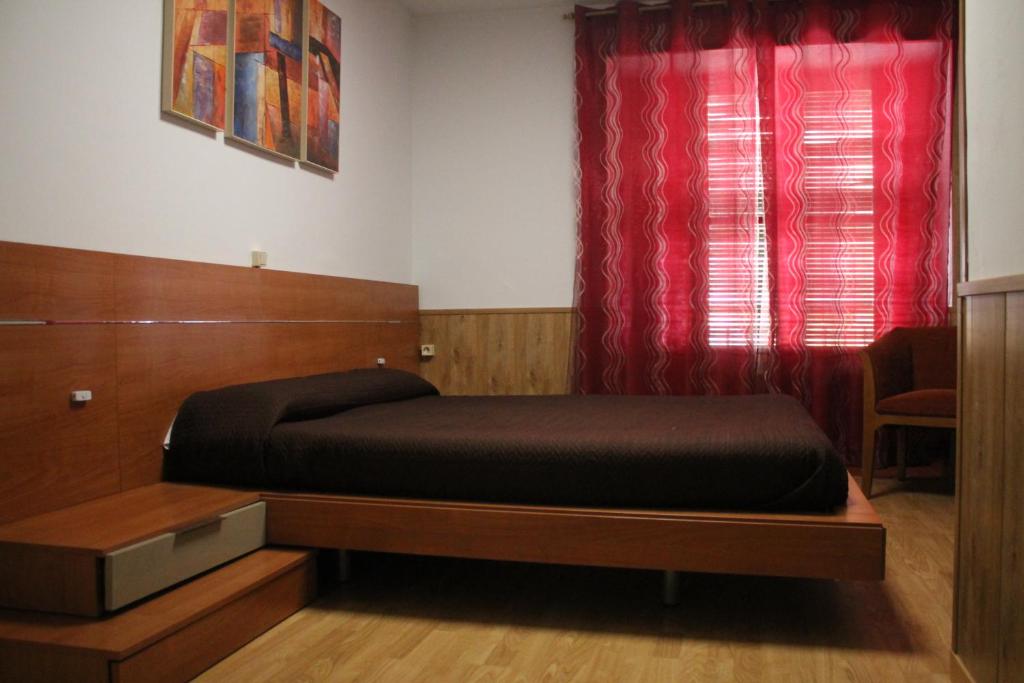 Cama o camas de una habitación en Pensión San José