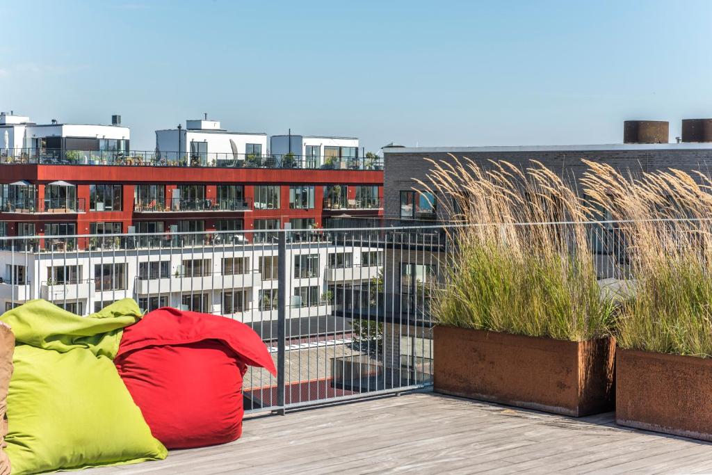Balkón nebo terasa v ubytování CPH Studio Hotel