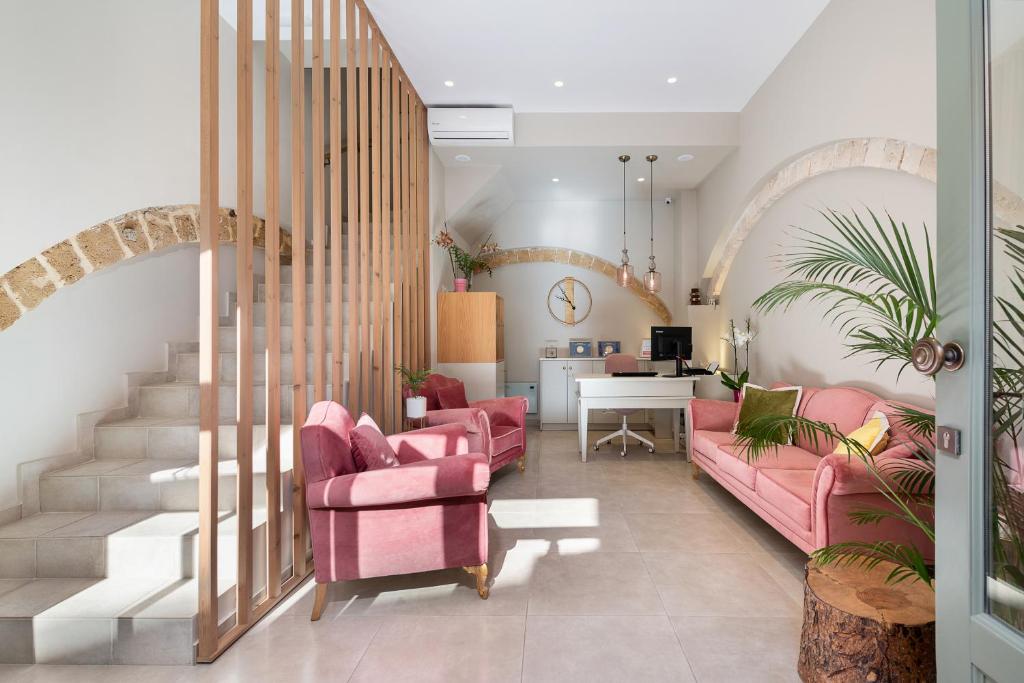 Istumisnurk majutusasutuses Viaggio Elegant Rooms