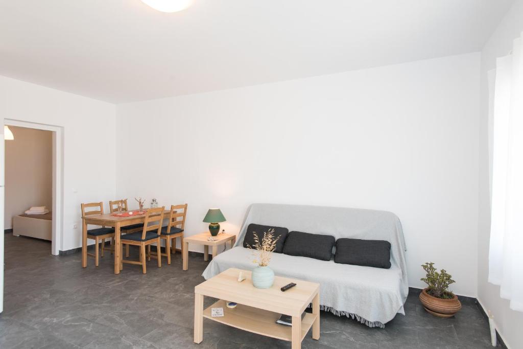 Postel nebo postele na pokoji v ubytování A&A House Mykonos B