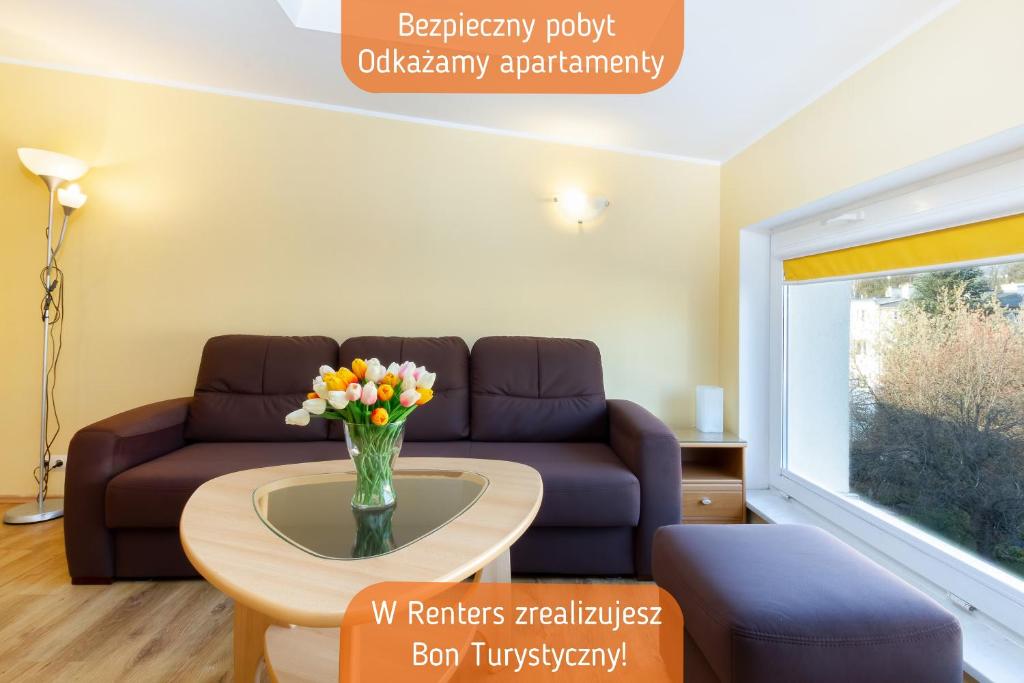 Część wypoczynkowa w obiekcie Apartments Gdynia Bema by Renters