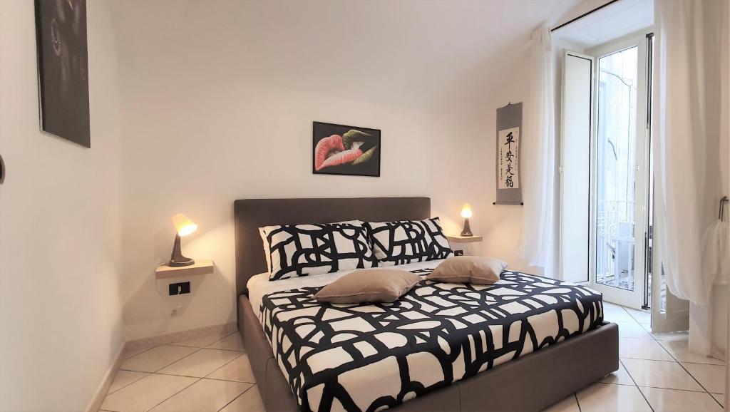 A bed or beds in a room at FraBa Apartment