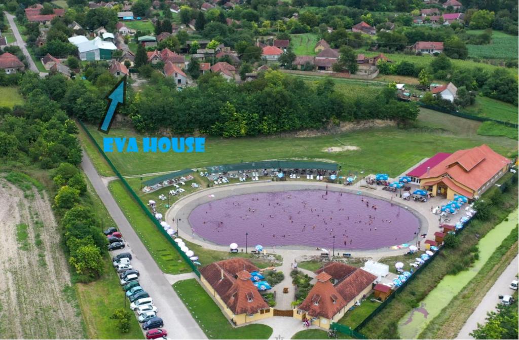 Letecký snímek ubytování EVA HOUSE