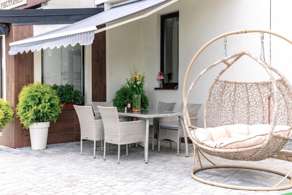 Patio nebo venkovní prostory v ubytování Hotel Adrenalin