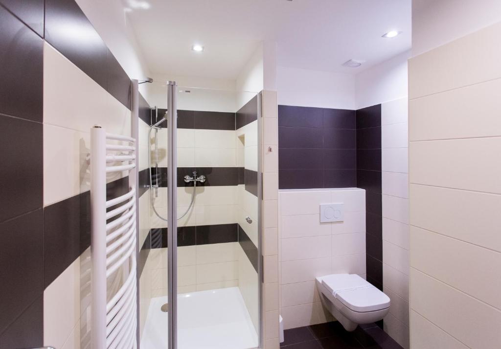 Koupelna v ubytování Hotel Gól garni