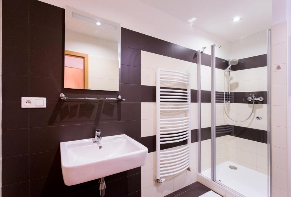 Koupelna v ubytování Hotel Gól garni