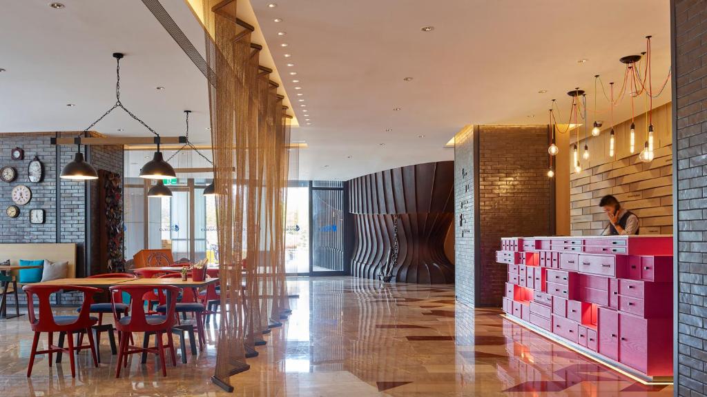Posezení v ubytování Hotel Indigo Kaohsiung Central Park by IHG