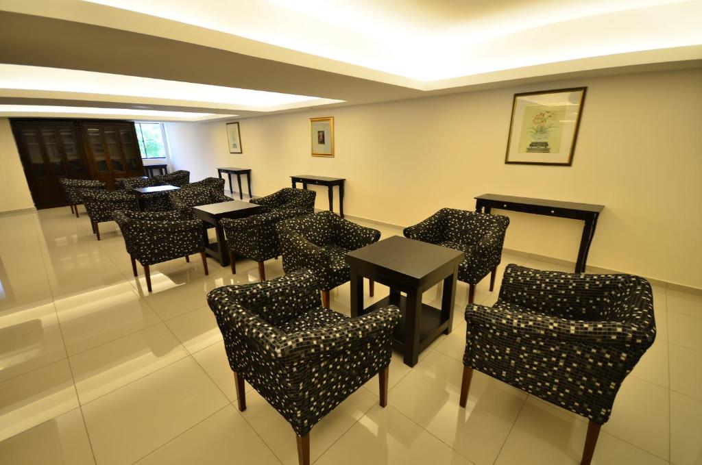 Posezení v ubytování 906 Riverside Hotel Malacca