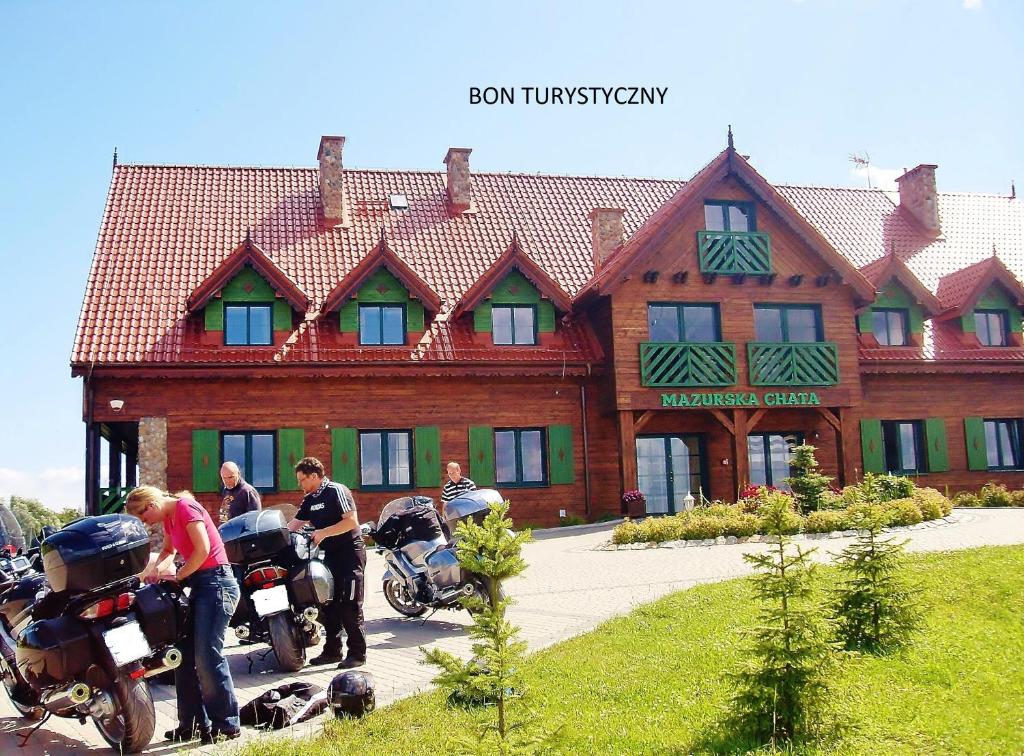 Hostia v ubytovaní Mazurska Chata jezioro i aquapark 6 min, centrum i promenada 12 min