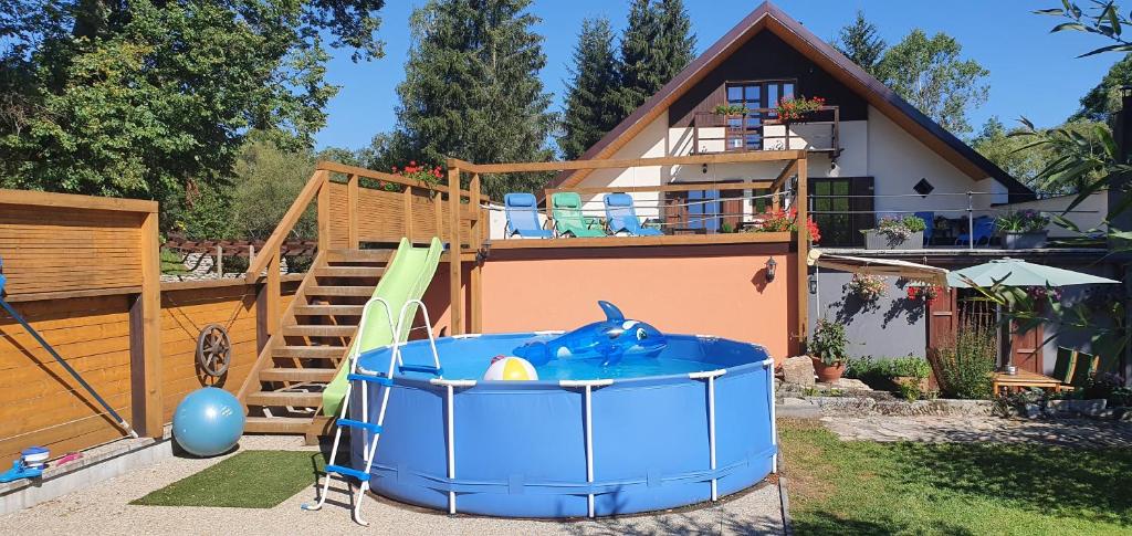Herní místnost nebo prostor pro děti v ubytování Apartmány Chalupa "Pod lípou"