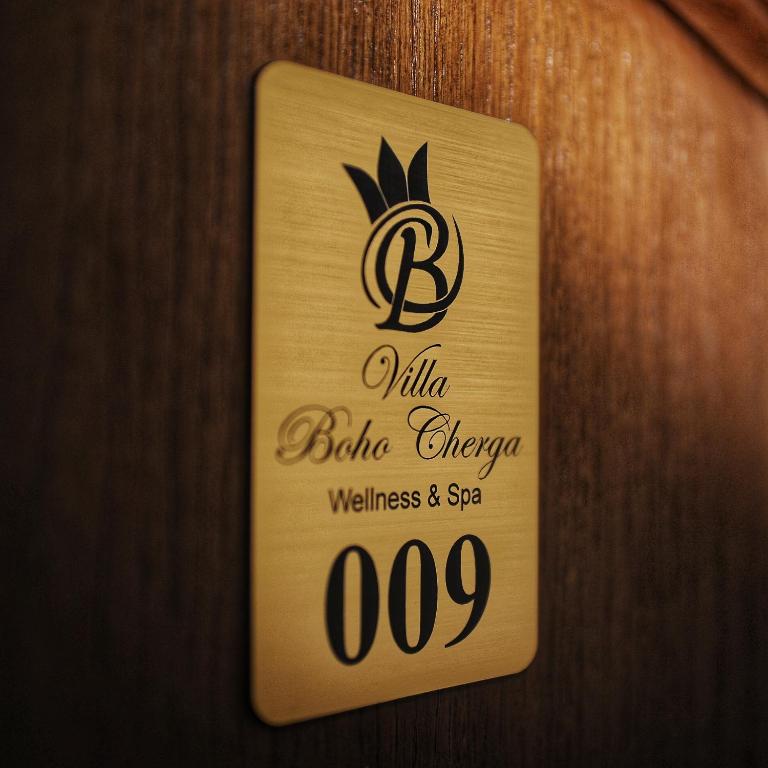 Certifikát, hodnocení, plakát nebo jiný dokument vystavený v ubytování Villa Boho Cherga