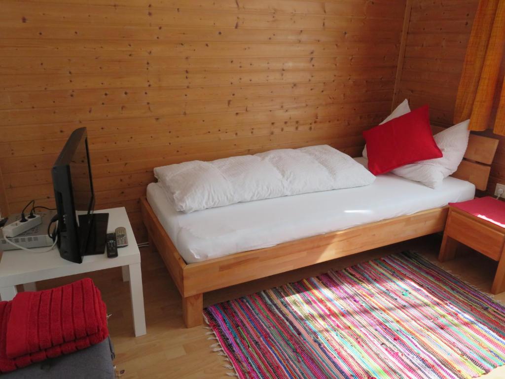 Postel nebo postele na pokoji v ubytování Haus Irmi