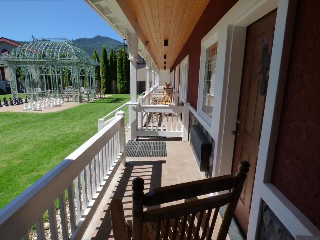 Balkón nebo terasa v ubytování Beaver Valley Lodge