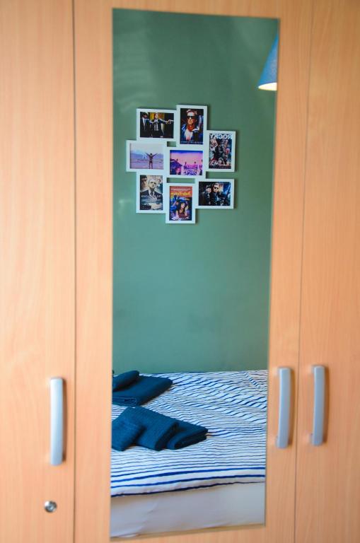 Letto o letti in una camera di Dunavski Kej