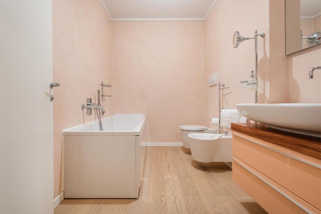 Kúpeľňa v ubytovaní Attico la Rocca