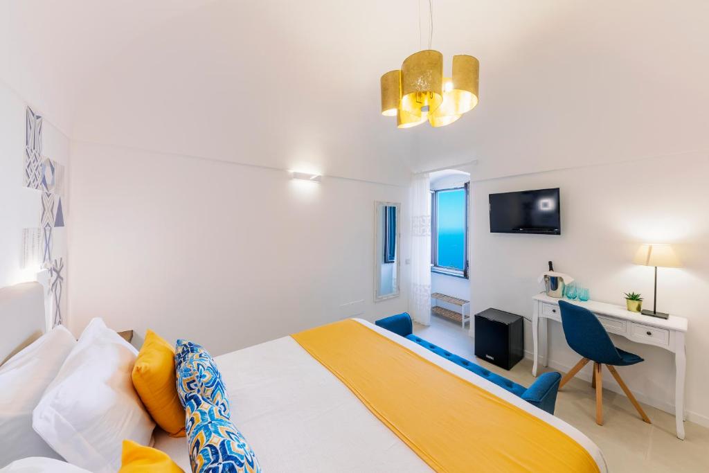 Uma cama ou camas num quarto em Monte Brusara Relais