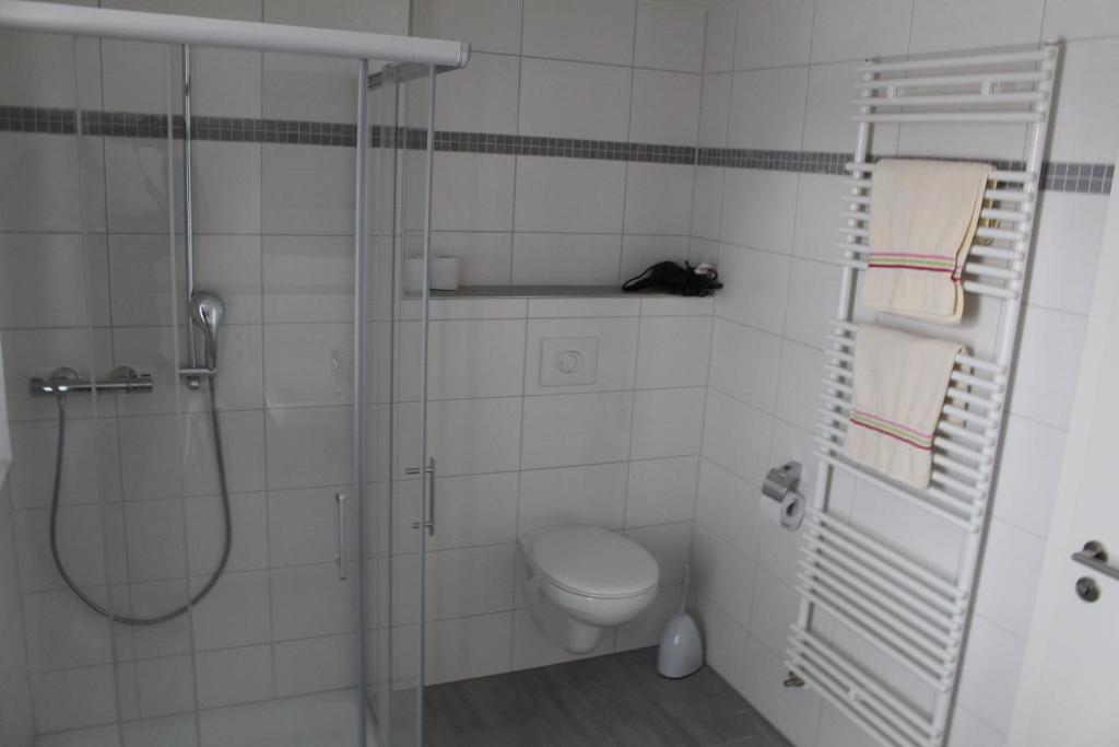 Koupelna v ubytování Pension Brunnenhof