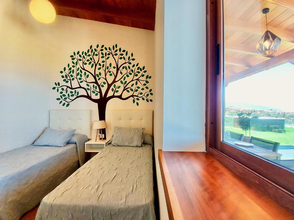 Postel nebo postele na pokoji v ubytování Papaya Paradise