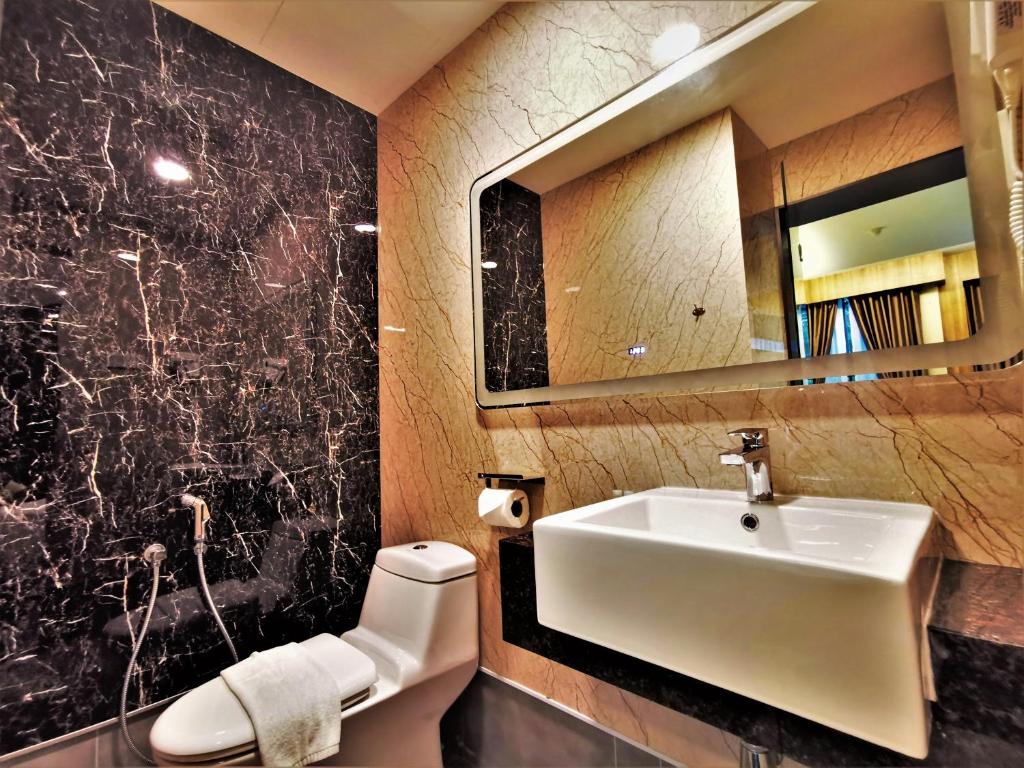 Koupelna v ubytování Prestigo Hotel - Johor Bharu