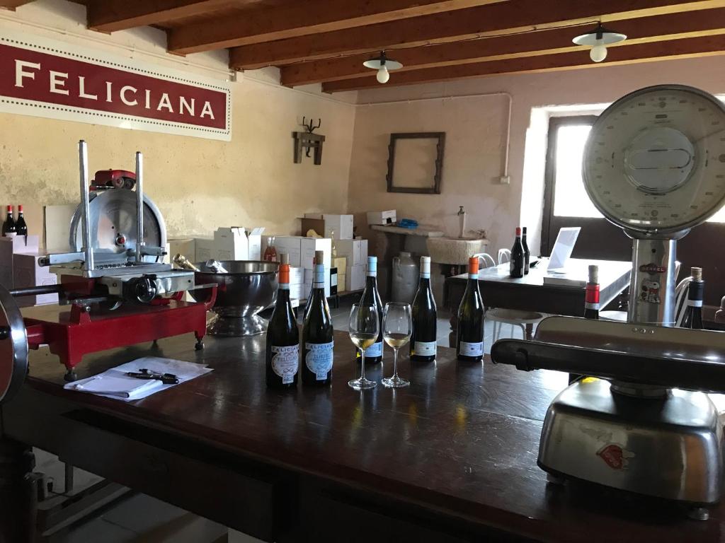 Nápoje v ubytování Agriturismo Feliciana