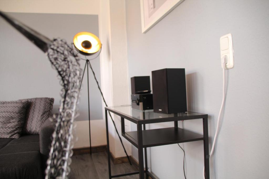 TV a/nebo společenská místnost v ubytování Altstadt Ferienwohnung Erfurt