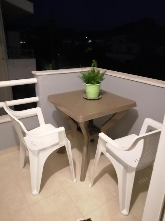 Balkón nebo terasa v ubytování Sable Blanc Apartments