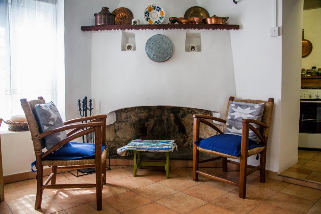 Posezení v ubytování Cecilias Courtyard