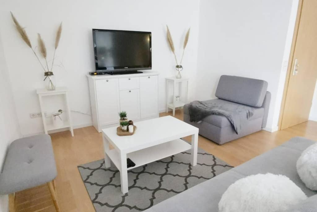 Posezení v ubytování Ferienwohnung Rhode