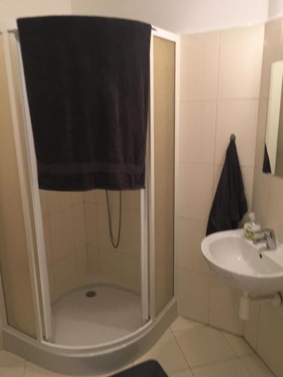 Kúpeľňa v ubytovaní Kondé Apartments B