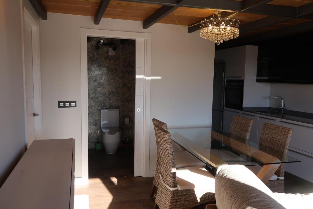 A seating area at A Palleira de Lola