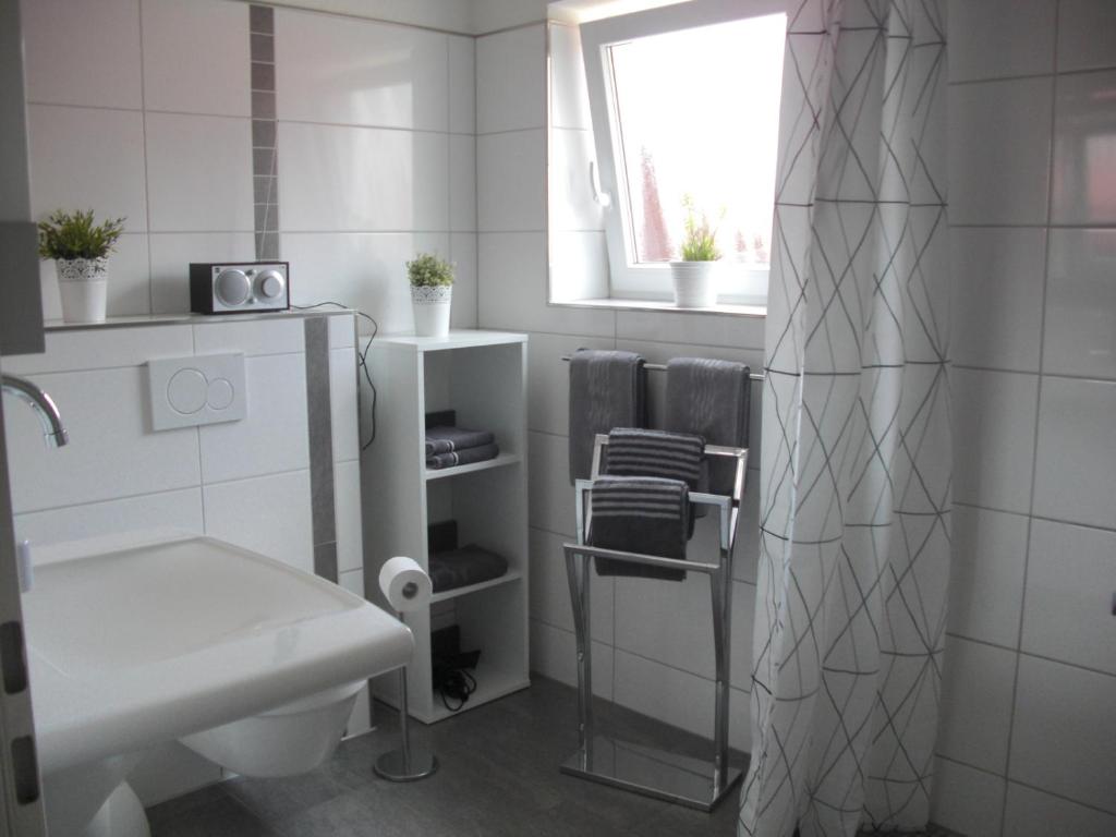 Koupelna v ubytování Ferienwohnung Meyer