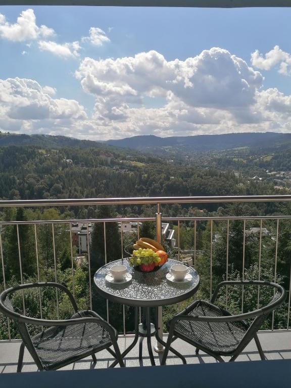 Nespecifikovaný výhled na hory nebo výhled na hory při pohledu z apartmánu