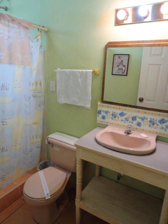 Koupelna v ubytování La Posada de Juan B&B