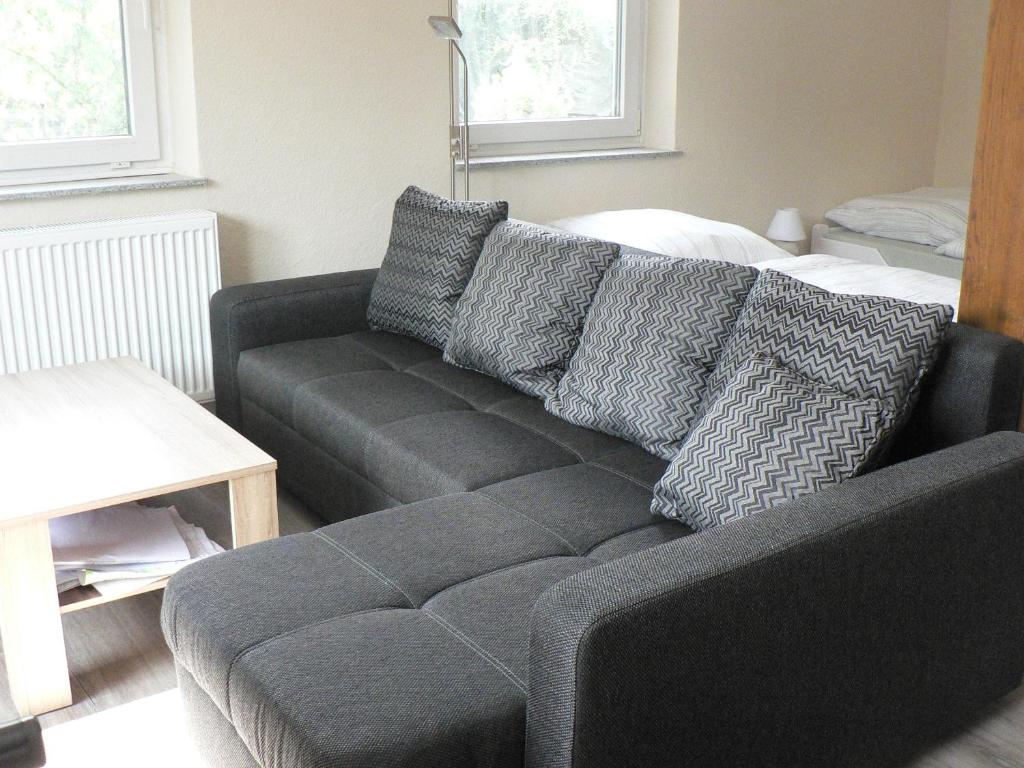 Posezení v ubytování Gästehaus Haalck