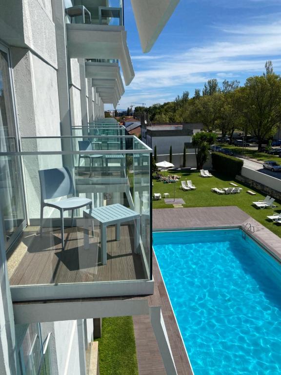 Bazén v ubytování Hotel do Parque nebo v jeho okolí