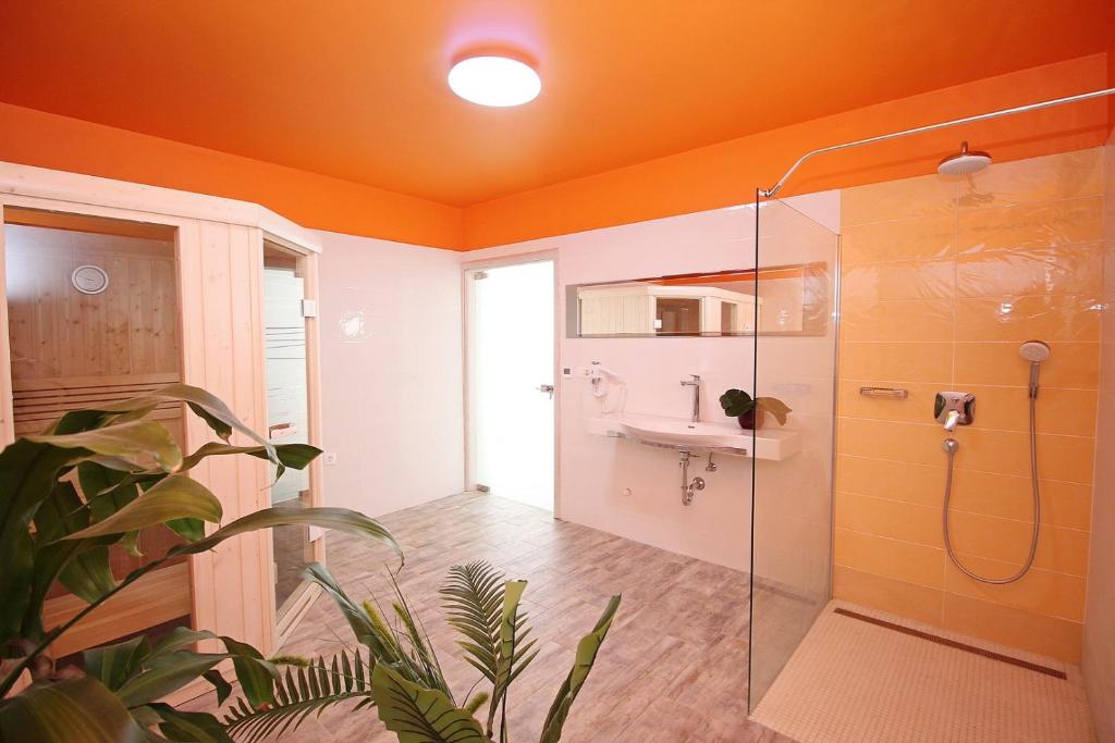 Kúpeľňa v ubytovaní Villa Caribic with 72sqm private pool, whirlpool, sauna, outdoor lounge area
