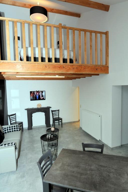 Posezení v ubytování Auberge Le Temps des Saveurs