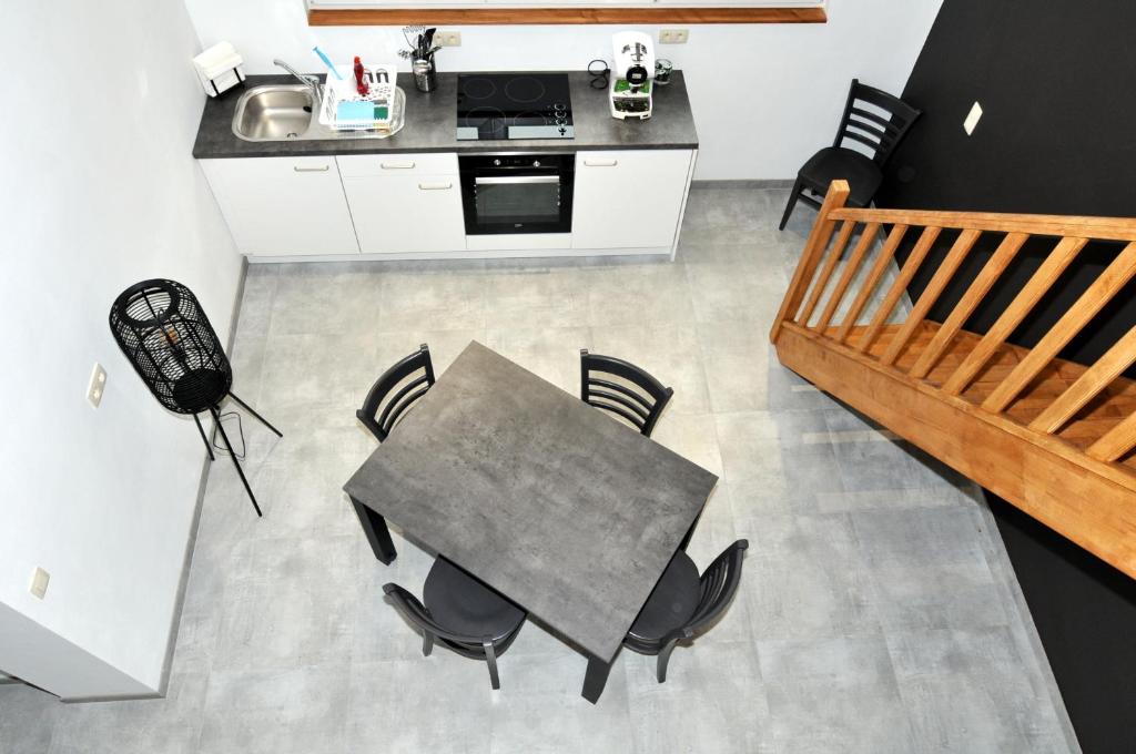 Kuchyň nebo kuchyňský kout v ubytování Auberge Le Temps des Saveurs