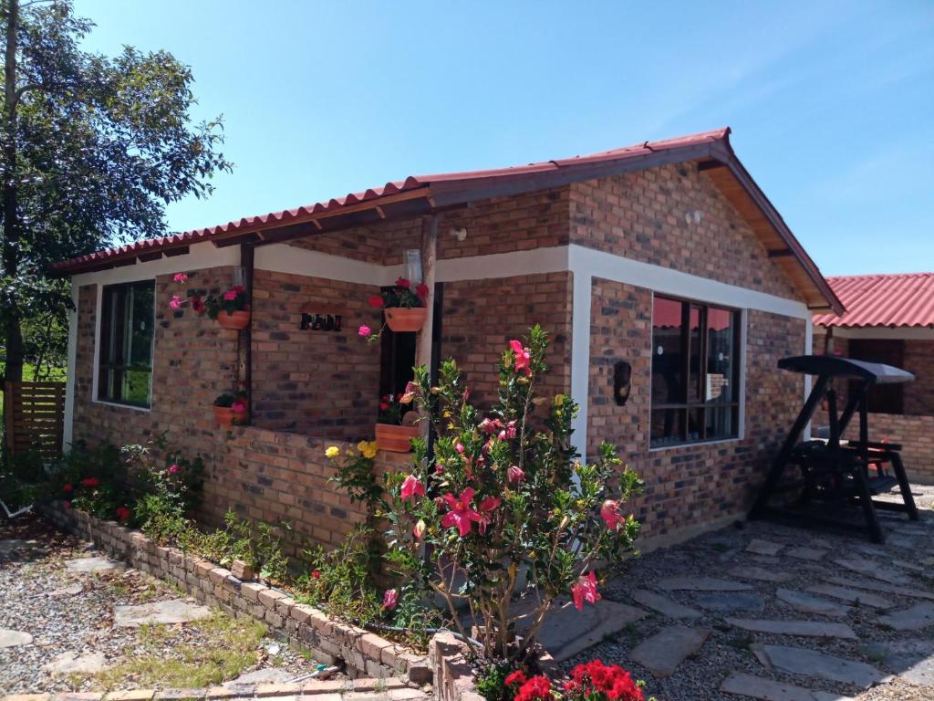 Zahrada ubytování CABAÑAS SANTA TERESA