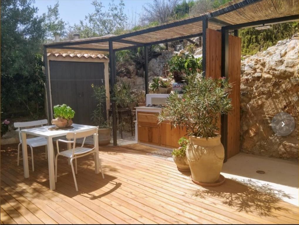 Zahrada ubytování B&B Tre Giummare