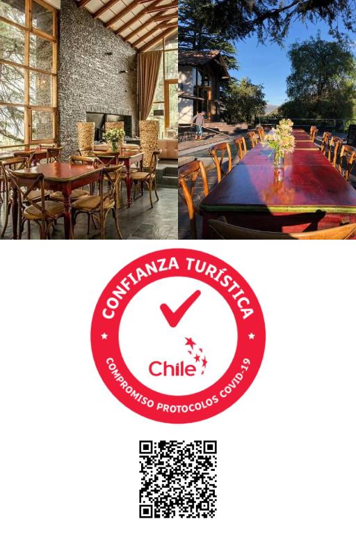 Um restaurante ou outro lugar para comer em Casa Arrayán