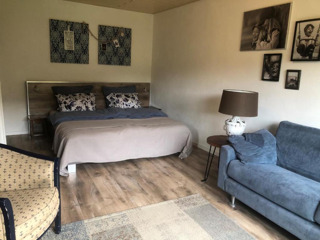 Posezení v ubytování Familienpension Obere Juchhe, Ferienwohnung und Zimmer