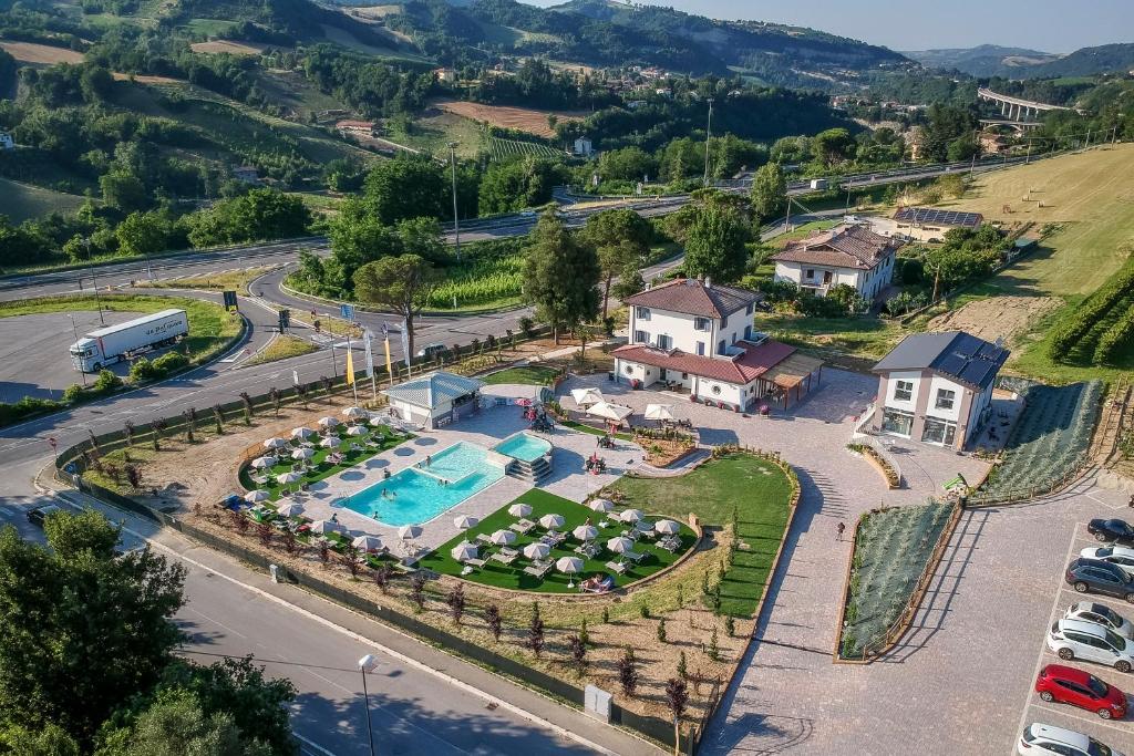The swimming pool at or close to Borgopetra