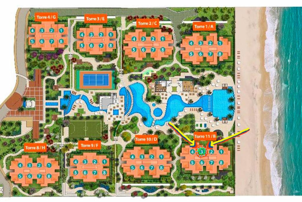  Apartamento no WaiWai Cumbuco com serviço incluso por Carpediem